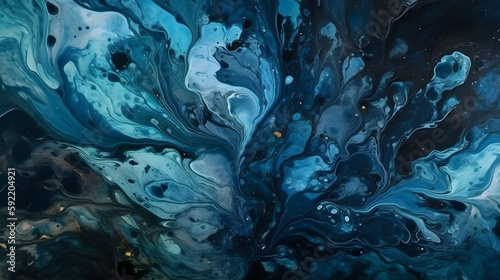 Aqua-marine blue paint texture background