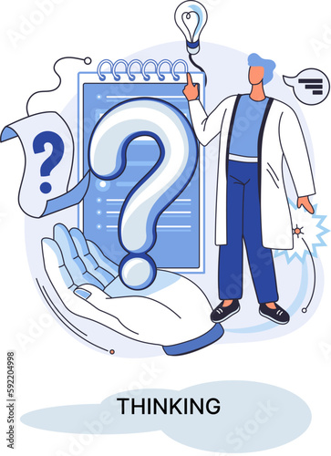 Thinking process of functioning of consciousness, which determines cognitive activity of person and his ability to identify and connect images, ideas, concepts, determine possibilities of their change