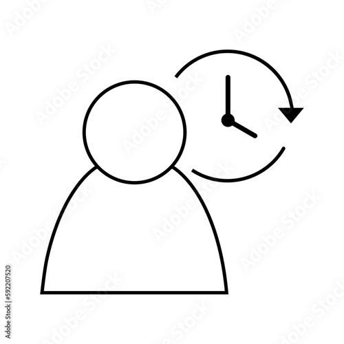 Head Hunting Vector Icon. hr illustration sign. employee search symbol or logo.