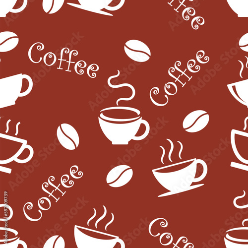 Coffee seamless pattern © Yaroslav