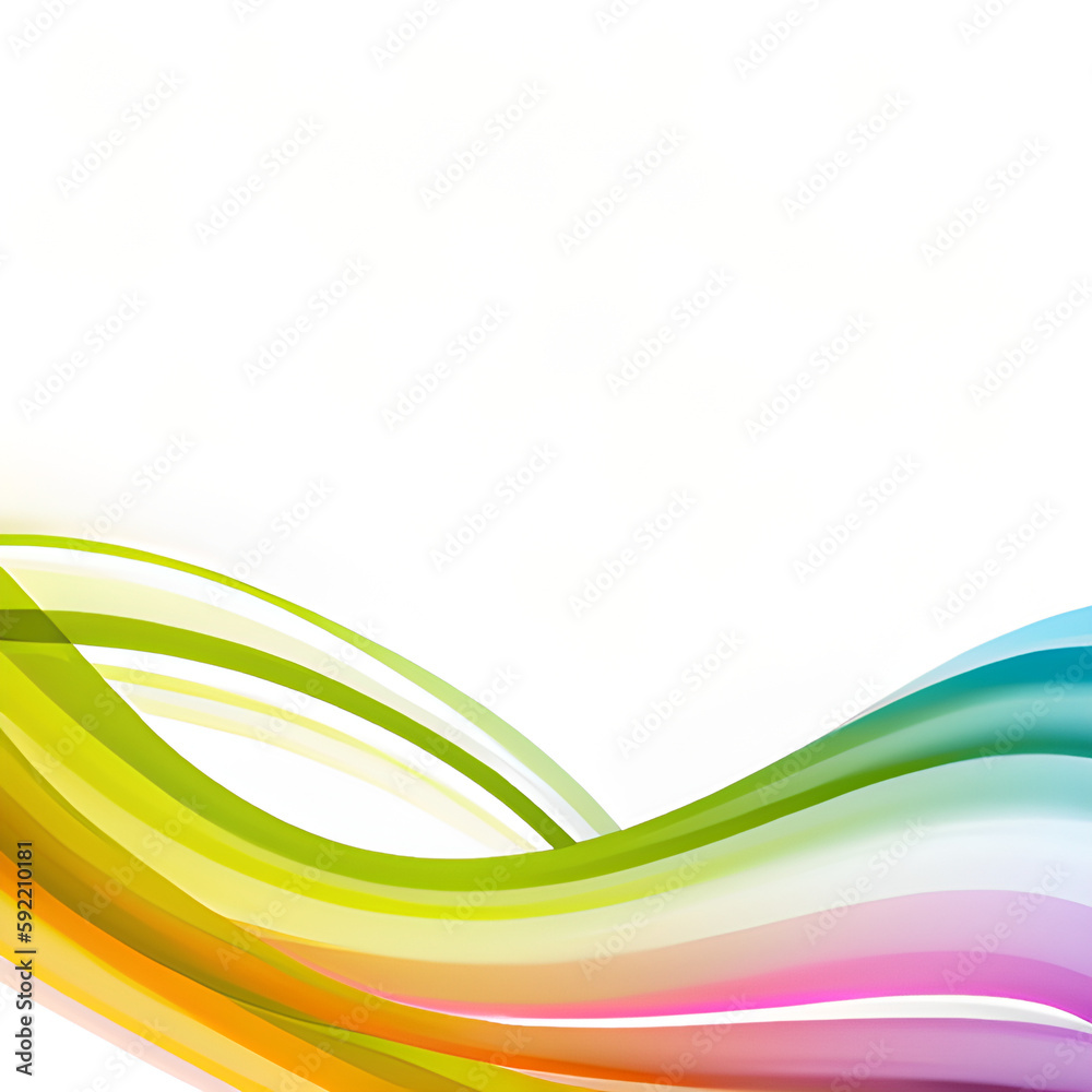 Fototapeta premium Abstract colorful background with wave 