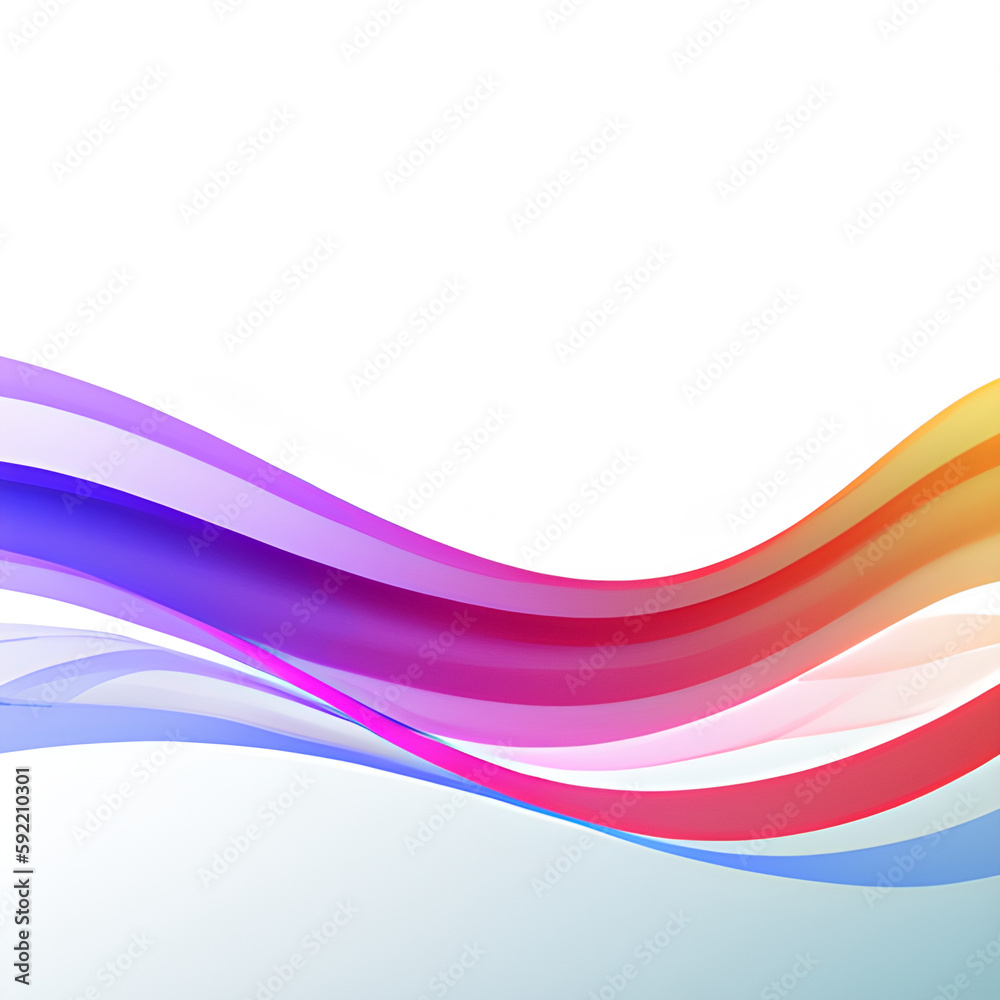 Fototapeta premium Abstract colorful background with wave 