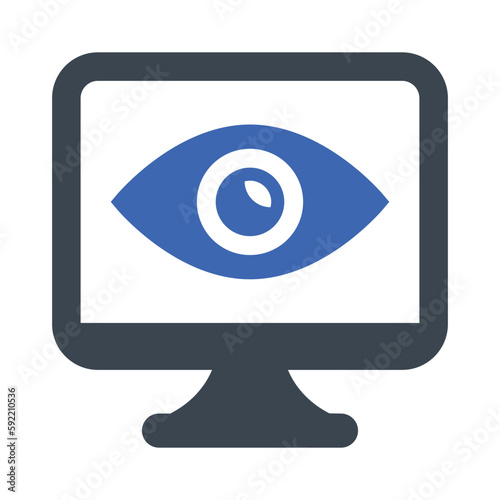 Computer spy icon