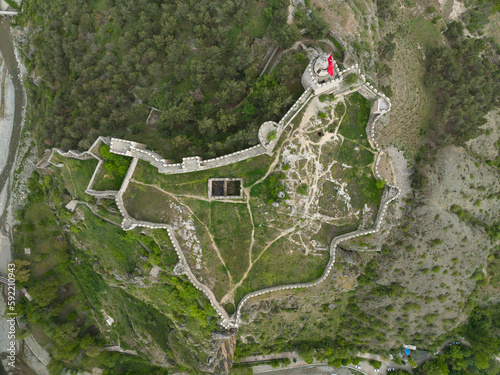 Summer Season in the Boyabat Castle Drone Photo, Boyabat Sinop, Turkiye photo