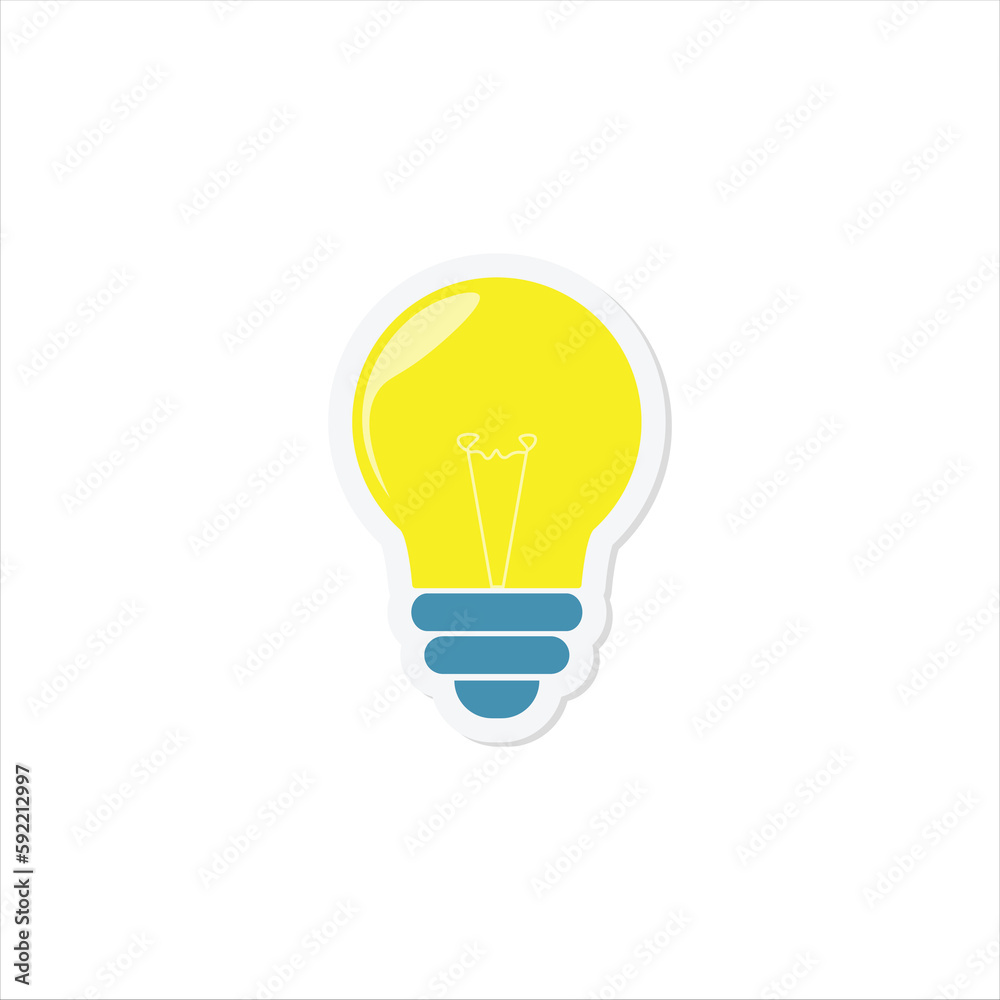 Light Bulb Sticker Light Bulb Sticker
