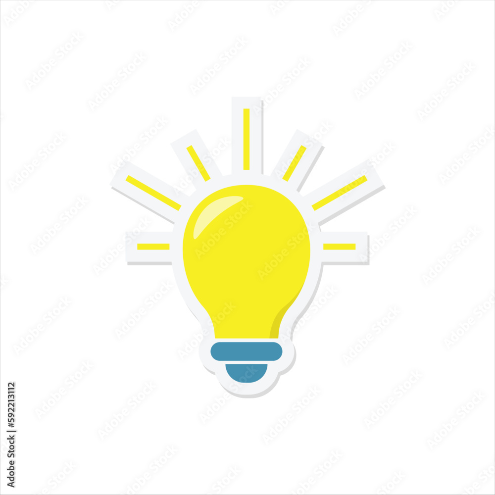 Light Bulb Sticker Light Bulb Sticker