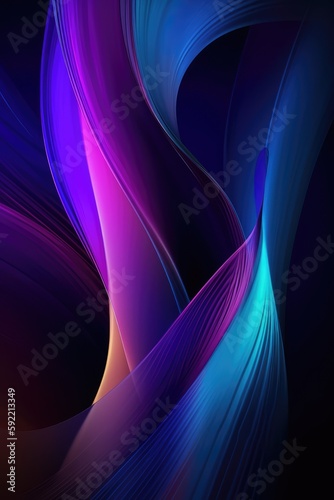Waves abstract pattern background made with generated ai