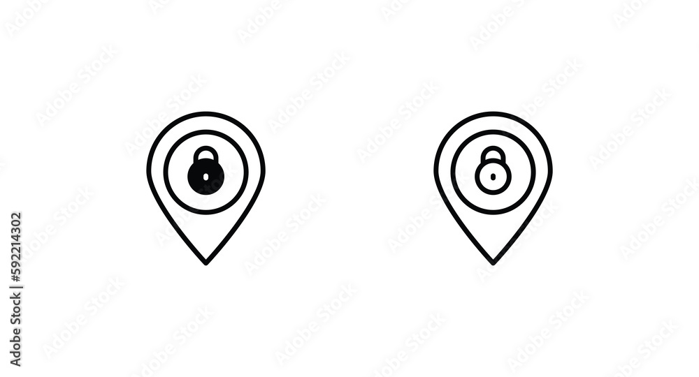 Map Location icon design with white background stock illustration Map Location icon design with white background stock illustration