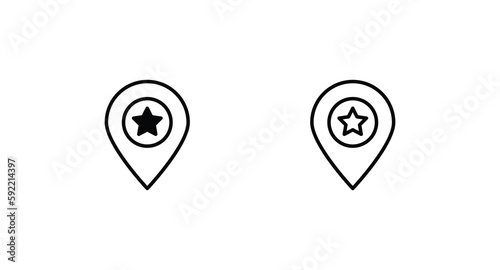 Navigation icon design with white background stock illustration