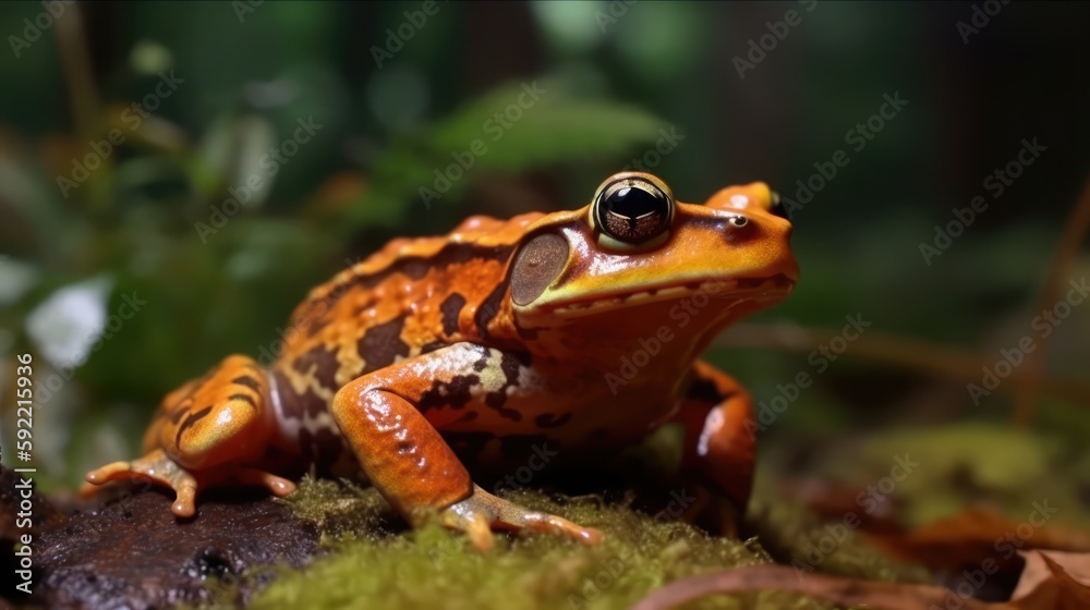 Fototapeta premium Small frog made with generated ai