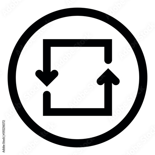 repeat arrow sign, repeat icon, repeat sign icon, Set of arrow icons, Set of interface collection for website design, Design elements for your projects. repeat line icons, ui icon, repeat ui icon