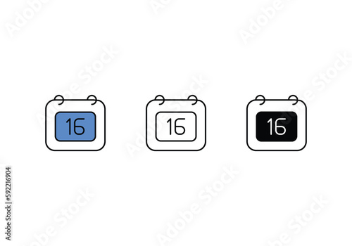 Calendar icon vector stock.