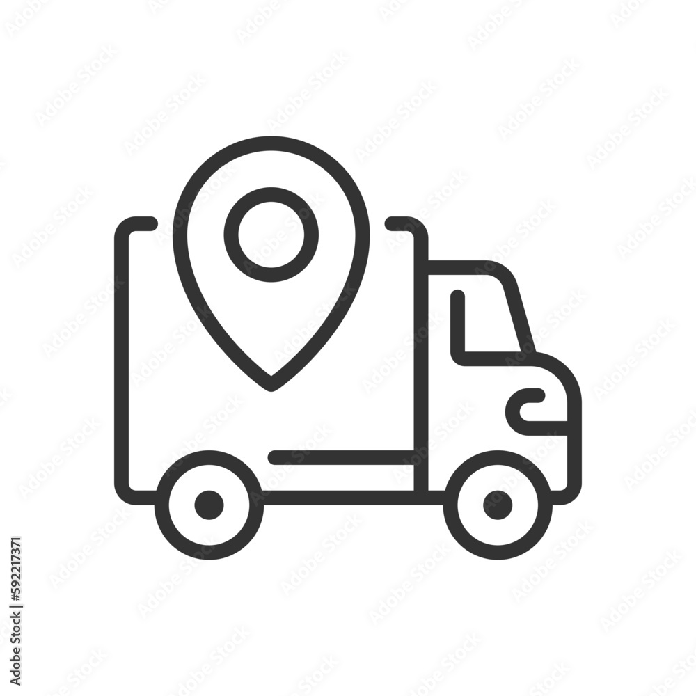 Shipping regions pixel perfect linear icon. Delivery zone. Online shopping. Website information. Thin line illustration. Contour symbol. Vector outline drawing. Editable stroke. Arial font used Shipping regions pixel perfect linear icon. Delivery zone. Online shopping. Website information. Thin line illustration. Contour symbol. Vector outline drawing. Editable stroke. Arial font used