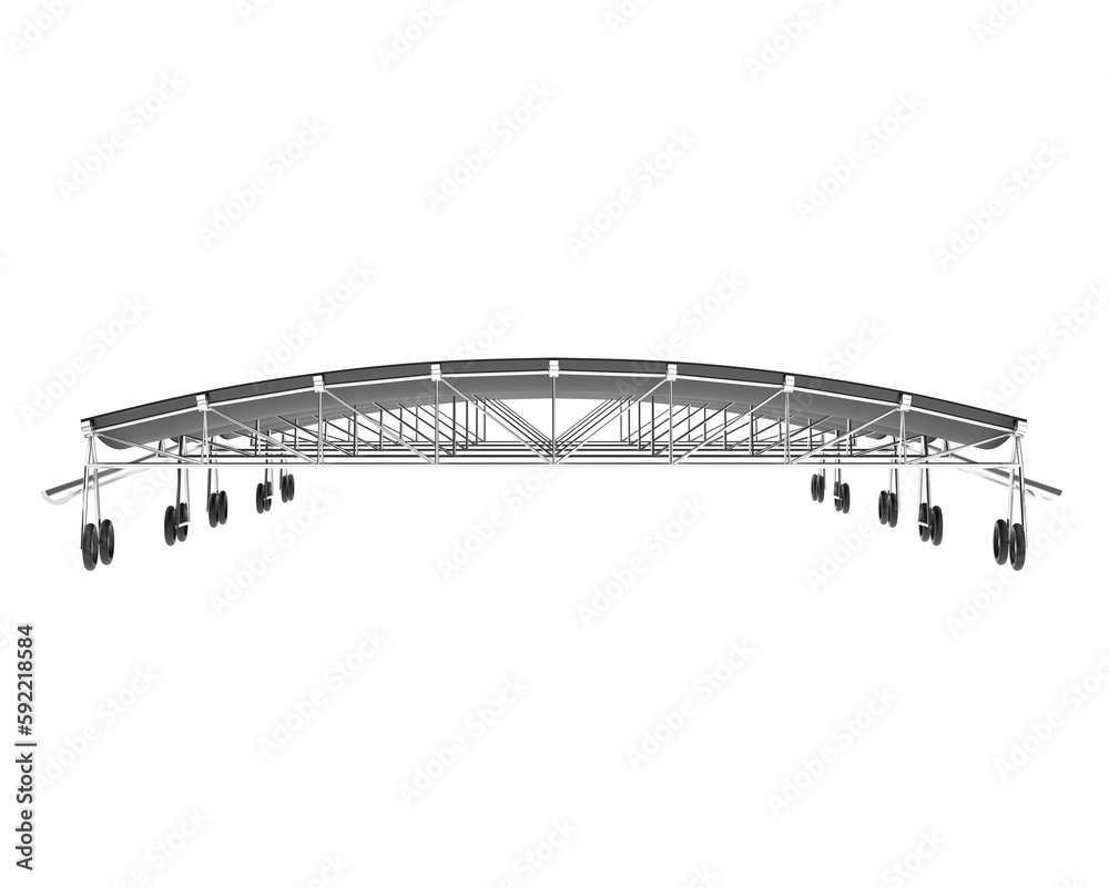Canopy isolated on transparent background. 3d rendering - illustration