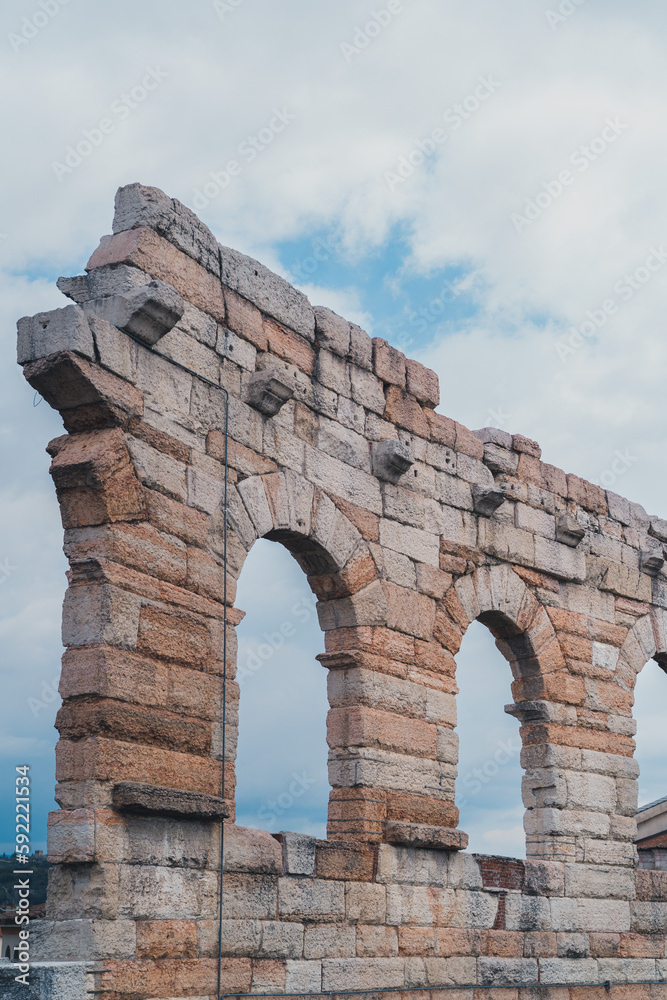ruins of the ancient roman amphitheater in verona italy ruins of the ancient roman amphitheater in verona italy