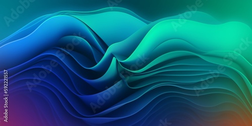 Modern gradient waves blend background, great design for any purposes. Vibrant style template. Multicolor color background. Futuristic dynamic motion technology. Creative design.