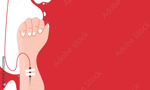 world blood donor day illustration vector background