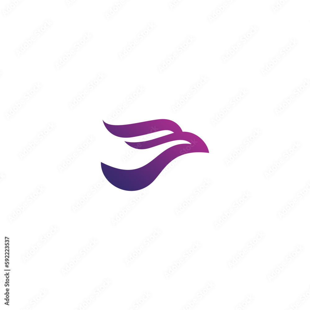 B Eagle Logo Design vector Illustration. Eagle Icon B Eagle Logo Design vector Illustration. Eagle Icon