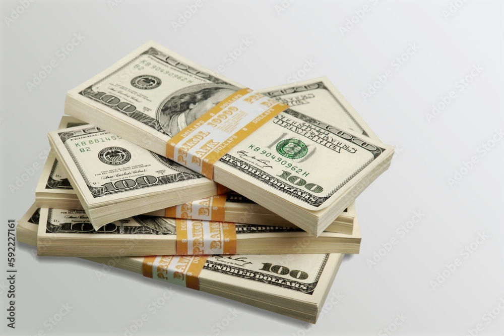 Pile of million banknote money on background Pile of million banknote money on background