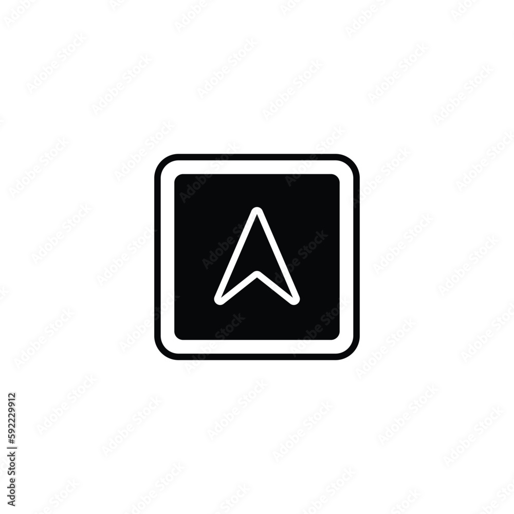 Navigation icon design with white background stock illustration Navigation icon design with white background stock illustration