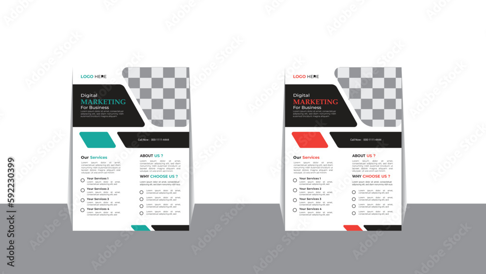 Flayer Layout Vector Creative business A4 size flayer vector template design for digital ...