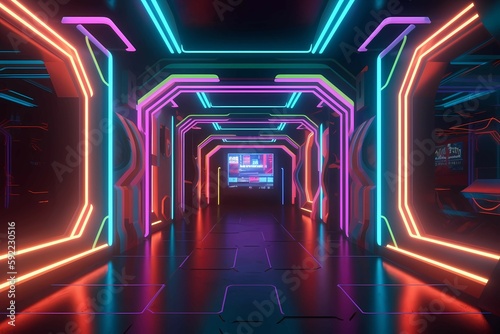 Neon corridor 