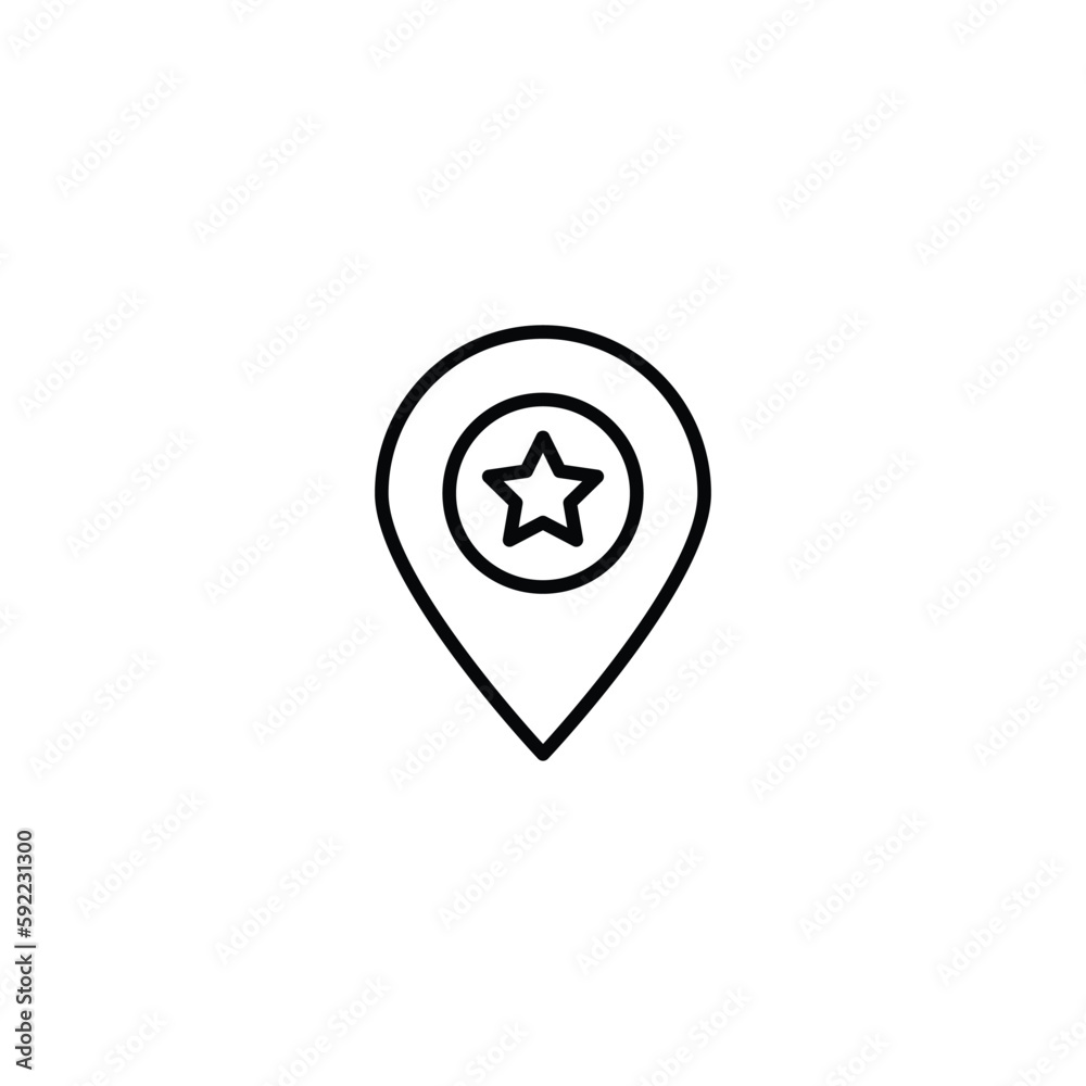 Location icon design with white background stock illustration Location icon design with white background stock illustration