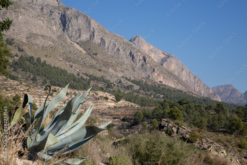 Countryside near Sella, Alicante, Spain