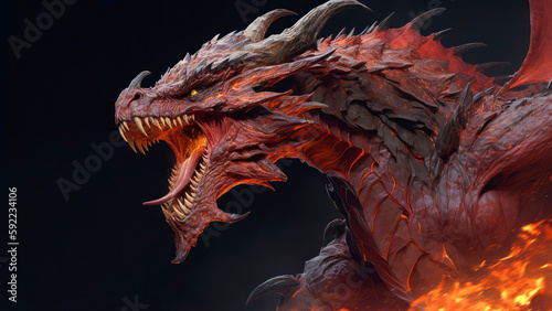 Fantasy art  dragons  backgrounds  wallpaper  digital illustration  games  AI generated