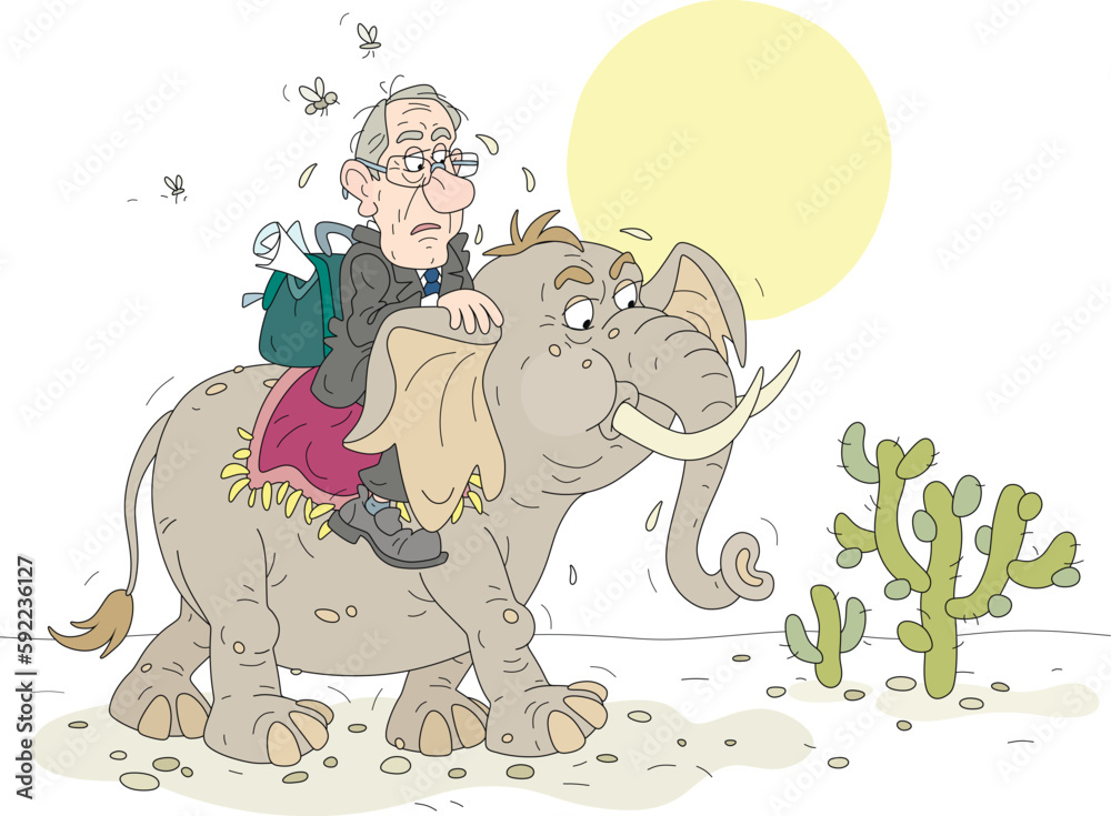 Tired and sad government official with a briefcase of documents