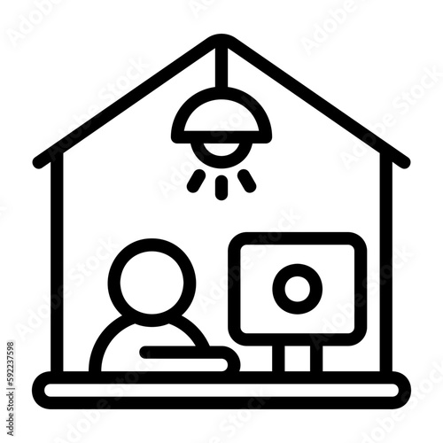 work from home icon