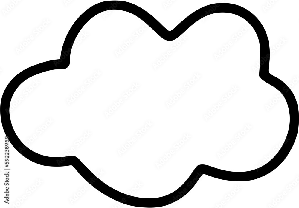 cloud outline cloud outline