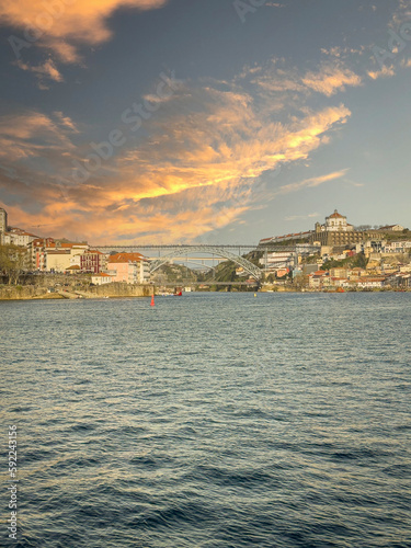 View of Porto e Gaia with the Douro river