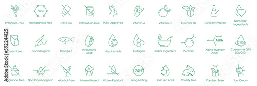 Complete Skincare Vector Icons - Modern and Versatile Illustrations for Health and Beauty Design Projects