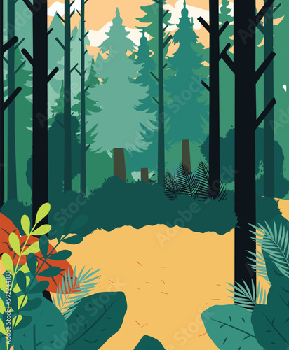 autumn forest background