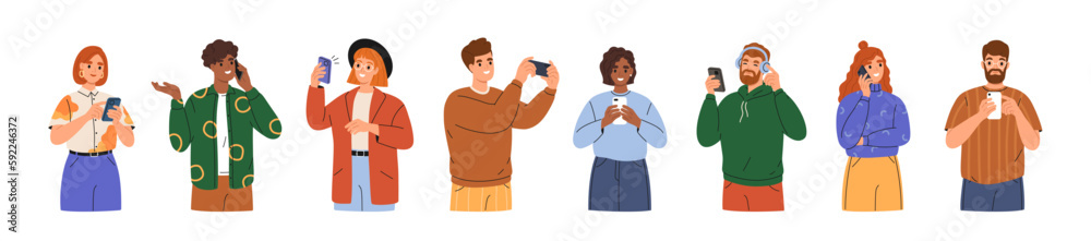 People use smartphones, chatting, making selfie, surfing internet and listening music. People use smartphones, chatting, making selfie, surfing internet and listening music.