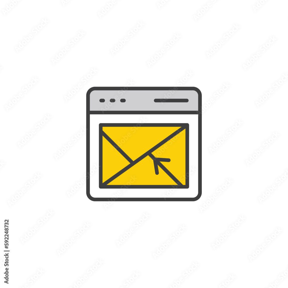 Online Location icon design with white background stock illustration Online Location icon design with white background stock illustration