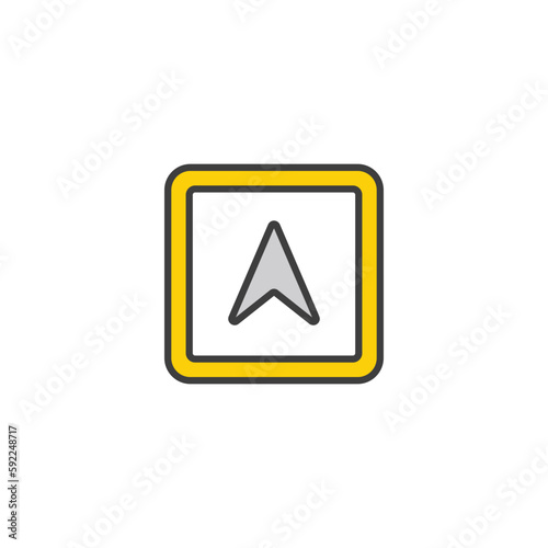 Free Download Navigation icon design with white background stock illustration - GFXLoad