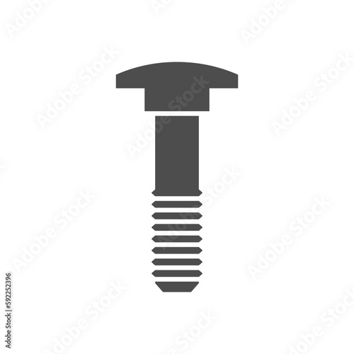 Carriage bolt line outline icon