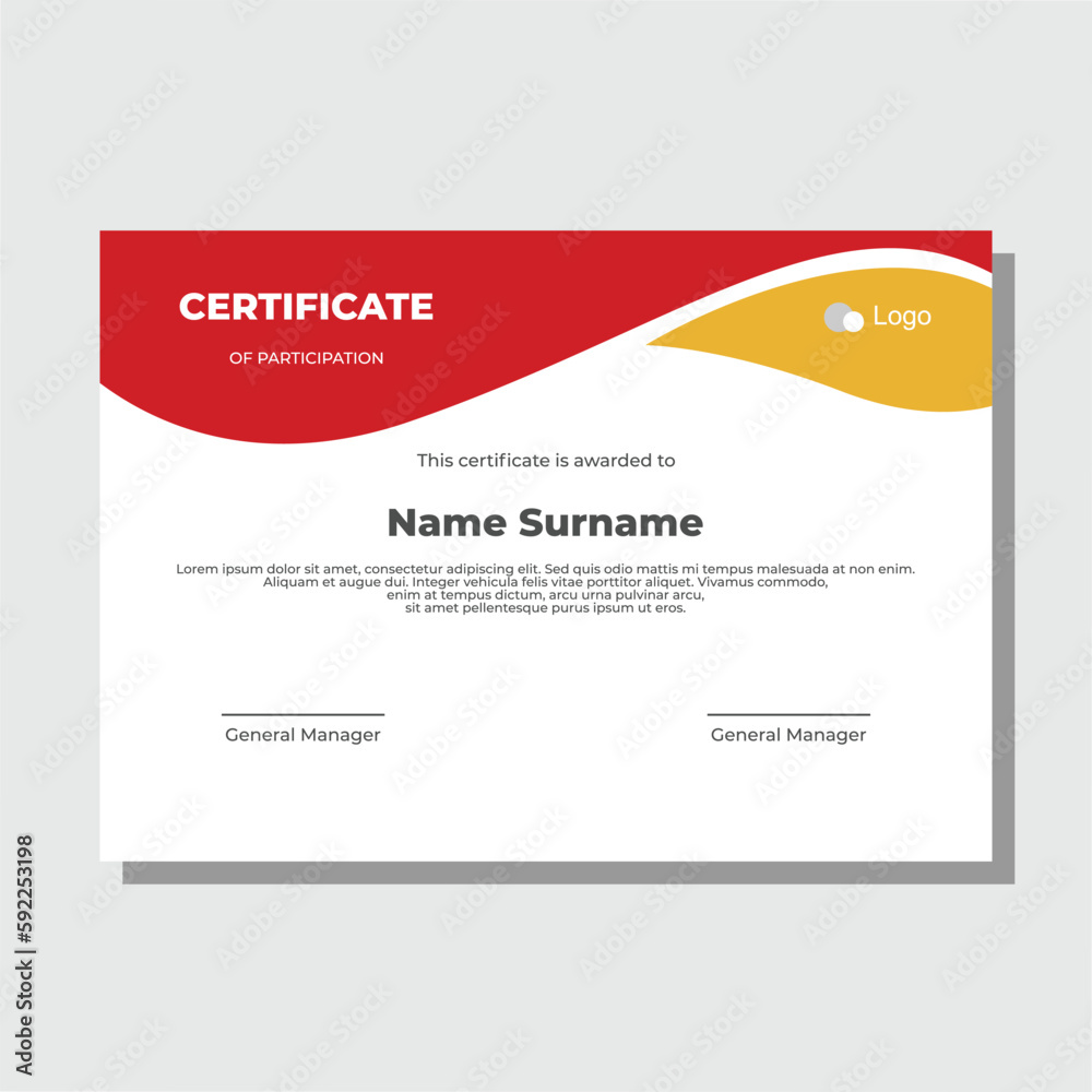 Fototapeta premium certificate template suitable for business