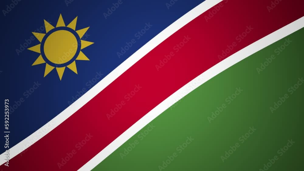 Namibia Waving Flag Looping Animation Background Namibia Waving Flag Looping Animation Background