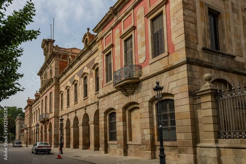 Beautiful historic old building in the Ciutadella Park in Barcelona  Catalonia  Spain
