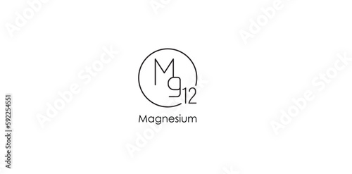 Magnesium Icon - A Versatile and Eye-Catching Vector Illustration for Health and Wellness Designs