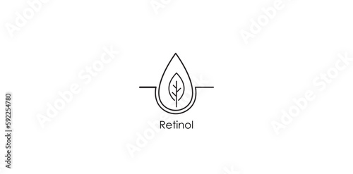 Retinol Icon - A Vibrant Vector Illustration for Skincare and Beauty Designs