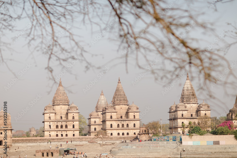 Palace in Orchha, Madhya Pradesh, India.