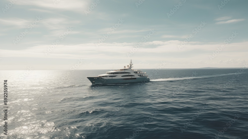 Luxury yacht in the sea Luxury yacht in the sea