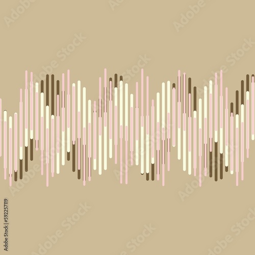 Sound wave of colored vertical lines