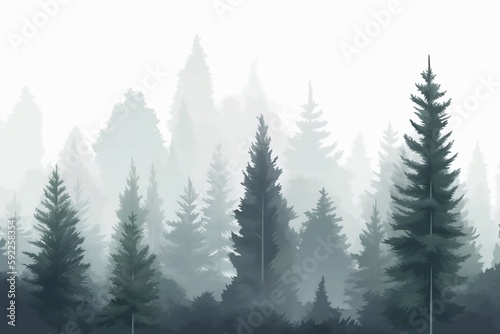 pine forest in winter © Bulder Creative