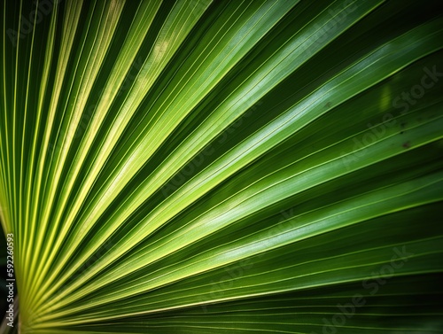Detailreiches Palmenblatt auf dunklem Hintergrund  exotische Makroaufnahme  Naturfotografie  Hintergr  nde
