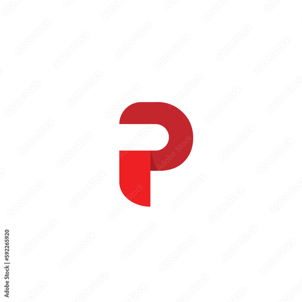 Letter P Pixel Logo Design Element Letter P Pixel Logo Design Element